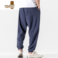 YANXU夏季薄款休闲裤男士宽松九分夏裤男生裤子速干男款夏天运动束脚裤