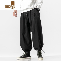 YANXU束脚灯笼裤男士夏季薄款运动潮牌冰丝九分工装休闲裤夏天长卫裤子