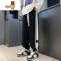 YANXU12休闲长裤子男孩13初中高中学生15岁青少年大童潮流运动裤