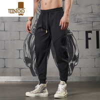 YANXU运动长裤男收口宽松美式篮球束脚休闲卫裤跑步训练健身裤子
