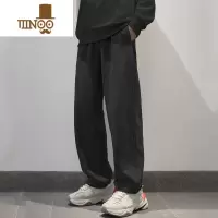 YANXU运动长裤款显瘦百搭休闲宽松直筒卫裤秋季裤子男潮牌阔腿