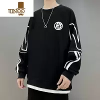 YANXU卫衣长袖t恤男2023新款美式潮牌青少年圆领衣服