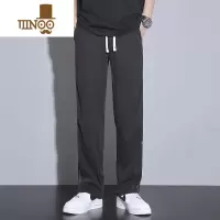 YANXU休闲裤男夏季薄款冰丝直筒裤男款速干裤子男士潮牌运动裤男生长裤