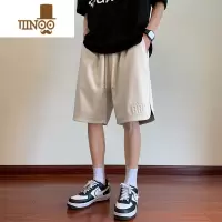 YANXU冰丝钢印短裤男士夏季薄款宽松运动篮球五分男款外穿5分大裤衩子