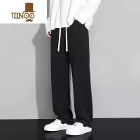 YANXU阔腿裤男款夏季薄款潮流学生百搭拖地垂直筒秋季休闲长裤子男