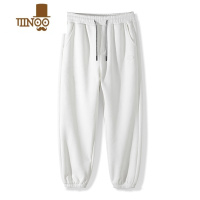 YANXU华夫格卫裤男夏季ins潮款运动长裤宽松束脚休闲男士裤子薄款