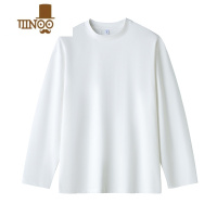 YANXU长袖t恤男士秋季潮流宽松大码休闲上衣新款青少年百搭打底衫