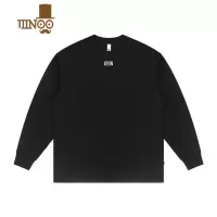 YANXU1807秋季新款白t潮流白色宽松休闲情侣内搭长袖男士T恤打底衫