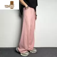 YANXU卫裤男士夏季垂感香蕉裤休闲灯笼阔腿运动拖地裤宽松美式潮流直筒