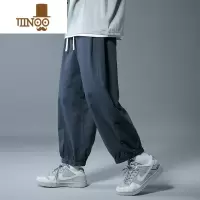 YANXU裤子男款夏季直筒宽松阔腿oversize日系休闲男生潮牌工装长裤