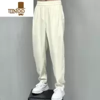 YANXU垂感冰丝九分休闲裤男夏季新款直筒宽松小脚阔腿裤痞帅潮牌运动裤