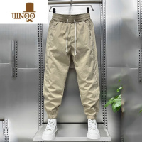 YANXU休闲裤男士夏季2023新款速干薄款运动裤潮流宽松九分束脚工装裤男