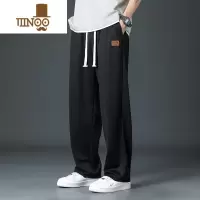 YANXU冰丝裤子男款夏天西装裤男夏季薄款阔腿休闲直筒感垂坠感长裤