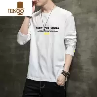 YANXU长袖t恤男士卫衣上衣打底衫2023新款圆领宽松男生秋装