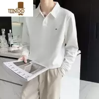 YANXU翻领百搭卫衣男宽松长袖T恤男装上衣潮牌polo衫ins休闲外套