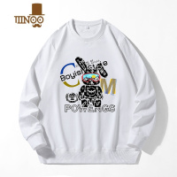 YANXU2023秋季新款时尚潮流宽松百搭圆领卫衣男装休闲印花情侣上衣