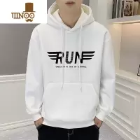 YANXU2023新款卫衣男士连帽款外套男女宽松套头休闲运动大码纯色潮