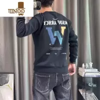 YANXU新款男士圆领卫衣字母打底衫百搭外套青少年学生衣服