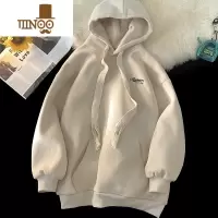 YANXU美式复古高街卫衣男连帽潮牌oversize外套设计感小众上衣服潮