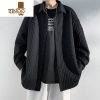 YANXU衬衫外套男士2023新款感痞风宽松休闲夹克上衣服男