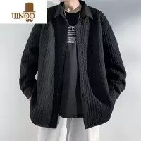 YANXU衬衫外套男士2023新款感痞风宽松休闲夹克上衣服男