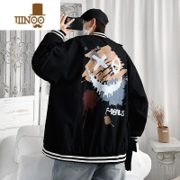 YANXU棒球服外套男秋季ins港风潮牌高街宽松夹克韩版潮流chic百搭上衣