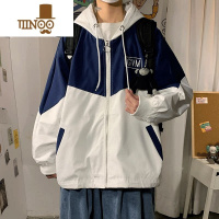 YANXU外套男2023新款秋季美式高街夹克款冲锋衣港风日系学生衣服