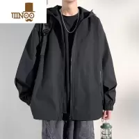 YANXU美式冲锋衣外套男2023新款潮牌机能风休闲痞帅连帽工装夹克