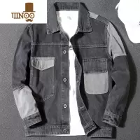 YANXU款潮牌牛仔外套男ins潮流宽松大码休闲工装上衣服夹克