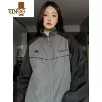 YANXU美式复古新款潮流百搭休闲夹克2023潮牌港风宽松冲锋衣外套