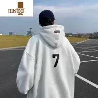 YANXU美式复古中山卫衣男春季ins高街潮牌cityboy连帽oversize外套