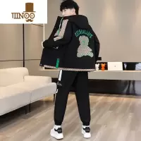 YANXU青少年套装男潮流休闲套初中高中学生帅气秋装夹克外套