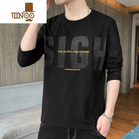 YANXUt恤男士潮流港风休闲百搭ins风圆领卫衣上衣打底衫男款