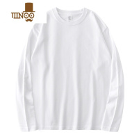 YANXU男士长袖t恤美式潮牌260g硬挺体恤男秋季新款宽松打底衫