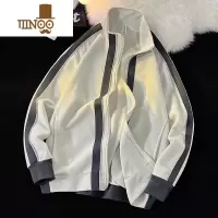 YANXU撞色立领夹克男设计感宽松潮流帅气外套潮牌复古休闲bf上衣