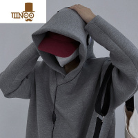 YANXU太空棉卫衣男感连帽春潮美式长袖情侣运动宽松休闲外套