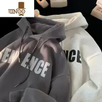YANXU卫衣男款连帽美式高街衣服秋季oversize潮牌帽衫男款外套