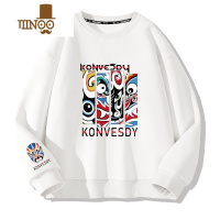 YANXU欧美复古卫衣男潮牌字母印花学生帽衫oversize痞帅外套