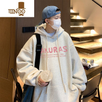 YANXU中山国潮连帽卫衣男oversize潮牌情侣美式慵懒chic大落肩