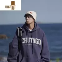 YANXU高街卫衣男港风潮牌vibe风连帽外套ins美式潮流宽松上衣服
