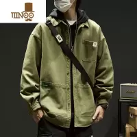 YANXU工装外套男款日系港风cityboy上衣服男生痞帅美式潮牌夹克