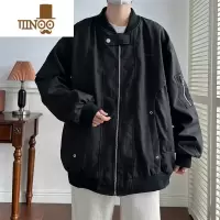 YANXU美式机能风飞行员棒球服外套男秋季新款港风痞帅设计感工装夹克男