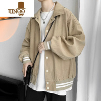 YANXU棒球服外套男新款纯色港风夹克宽松休闲学生百搭上衣服潮牌