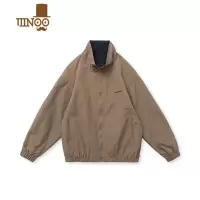 YANXU日系复古拼色立领夹克男女cityboy原宿港风工装棒球服外套潮