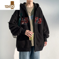 YANXU日系潮牌外套男士宽松休闲连帽上衣服美式潮流港风开衫夹克