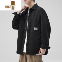 YANXU2023秋季日系多口袋工装衬衫领外套男士休闲衬衣夹克百搭