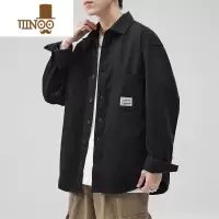 YANXU2023秋季日系多口袋工装衬衫领外套男士休闲衬衣夹克百搭