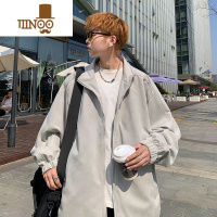 YANXU男士外套潮牌男款无帽港风工装绒夹克感韩版潮流百搭