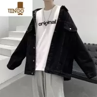 YANXU牛仔外套男士夏季美式高街复古新款感男款工装潮牌款夹克