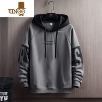 YANXU男士连帽卫衣2023秋季新款款中山潮牌男生上衣服外套